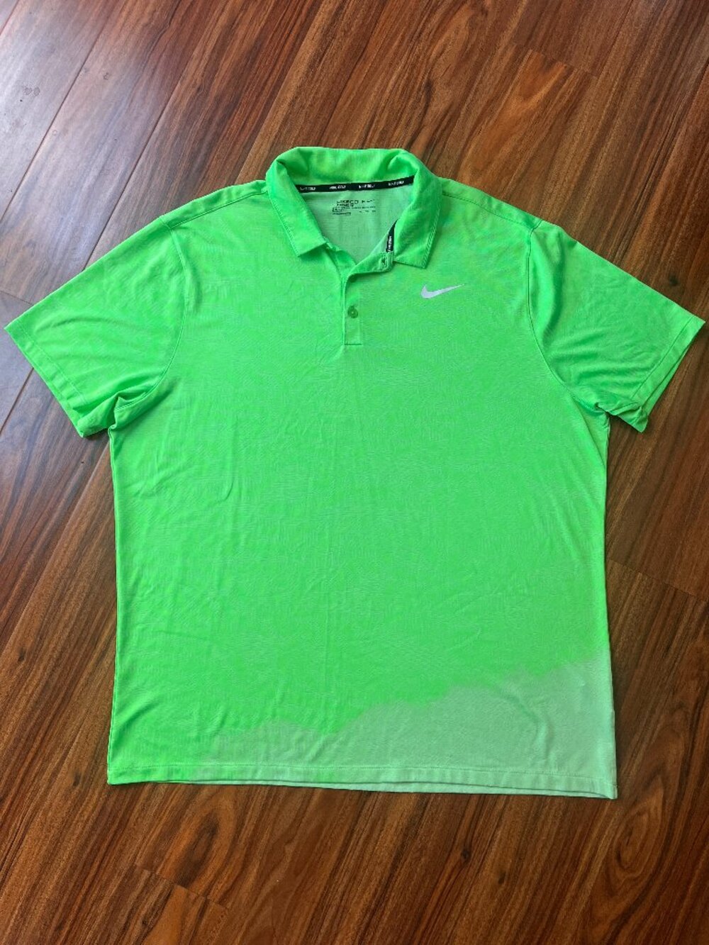 EUC Nike Golf Dri-Fit Standard Fit Lime Polo Shirt XXL